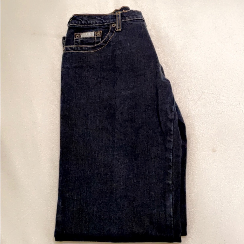 vintage baby phat boot cut jeans, dark wash,                 US size: 7 - Picture 4 of 5